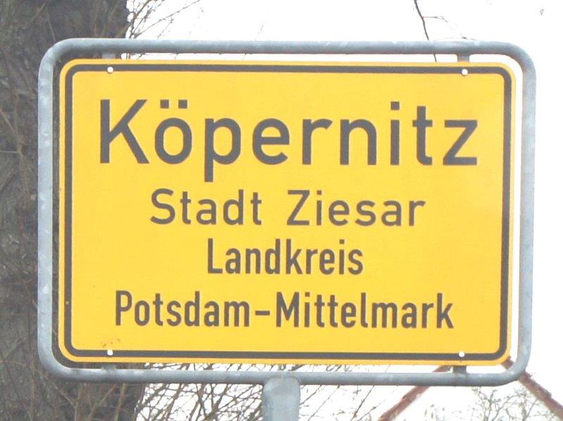 Ortseingangschild Köpernitz